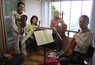 当日の即席合奏の写真